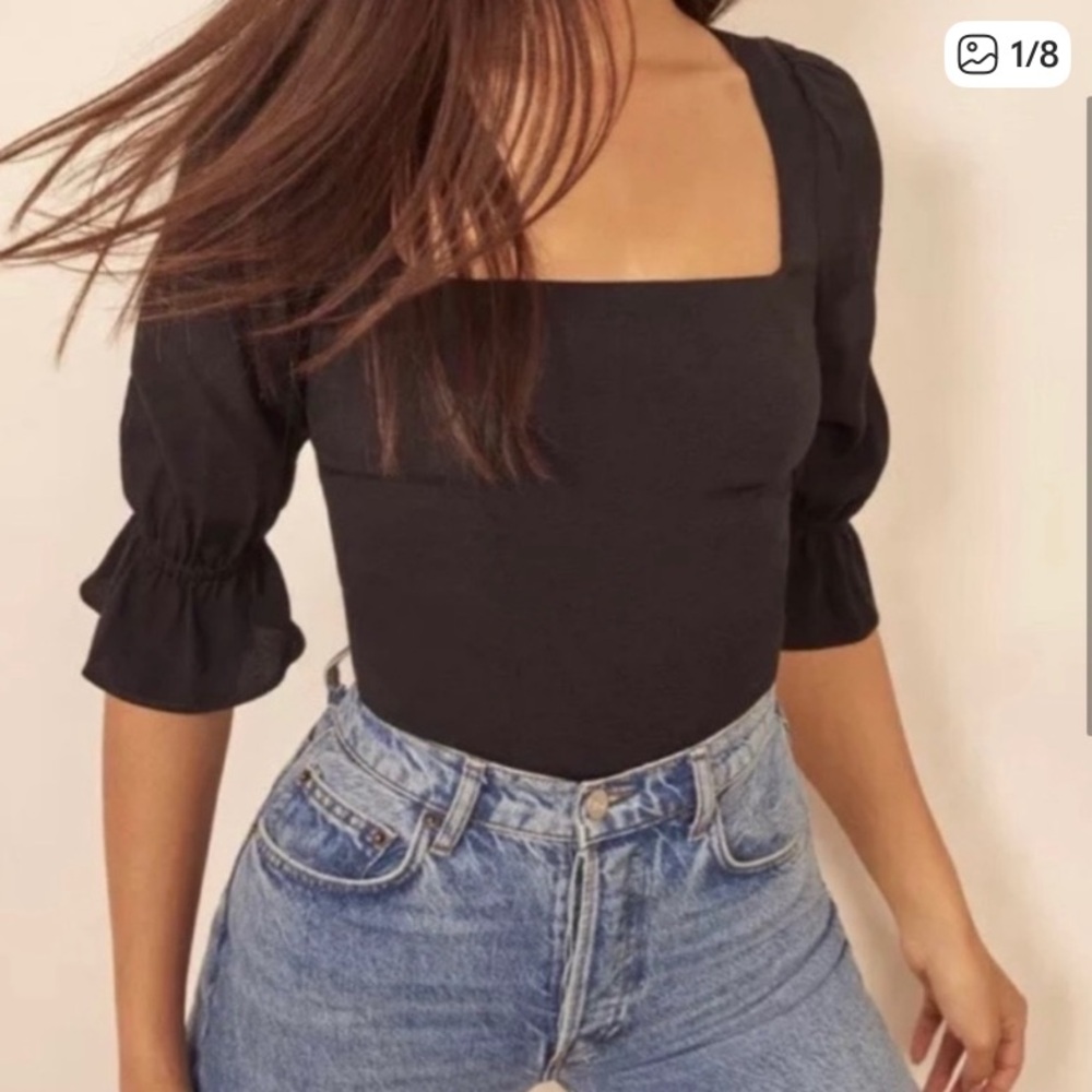 Reformation Ana square neck top, size 2 / xs